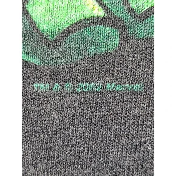 Marvel Incredible Hulk Tee Black Shortsleeve T-Shirt Men L Knit @H11